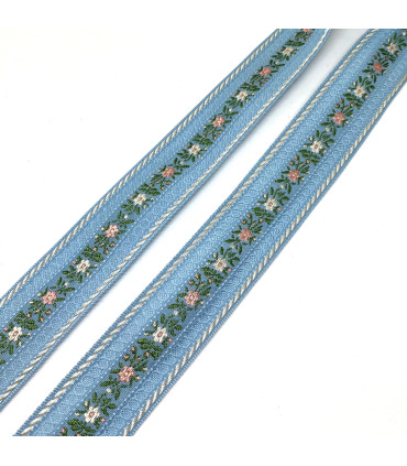 Broderibånd markblomster smal