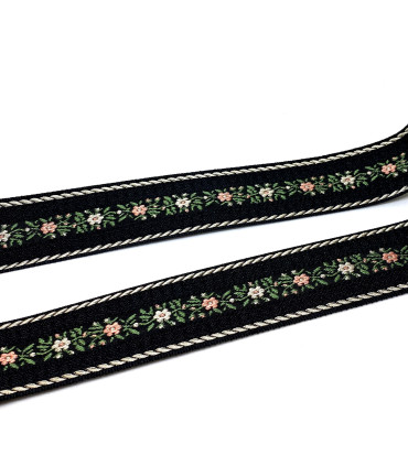 Broderibånd markblomster smal