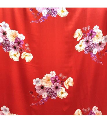 Mønstret Silke Sateng