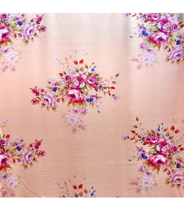 Mønstret Silke Sateng