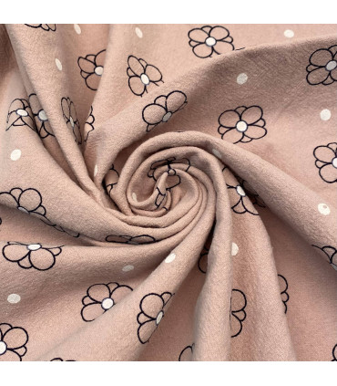 Bomull Musselin Med Blomster