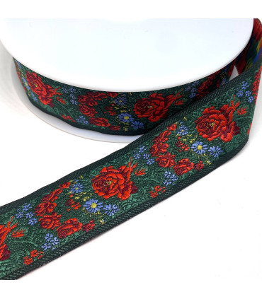 Broderibånd Roser smal
