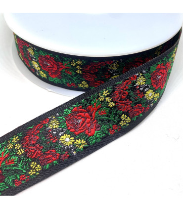 Broderibånd Roser smal