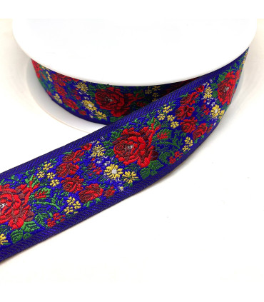 Broderibånd Roser smal