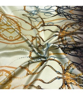 Silkedamask med mønster