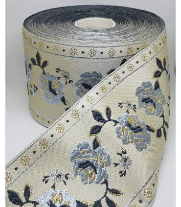 Brokadebånd Roser