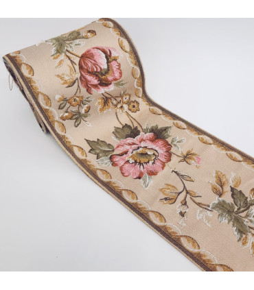 Brokadebånd Roser Esktra Bred 170mm