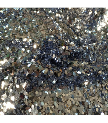 Paljettstoff Dråpeform