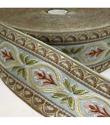 Brokadebånd 3D Blomster