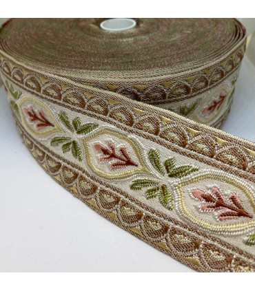 Brokadebånd 3D Blomster