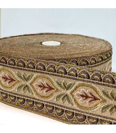 Brokadebånd 3D Blomster