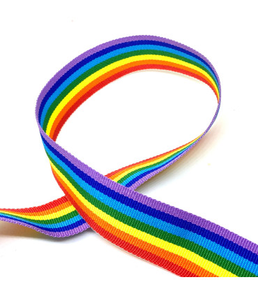 Regnbuebånd Smal