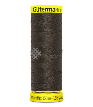Maraflex Elastisk Sytråd-696-MørkBrun