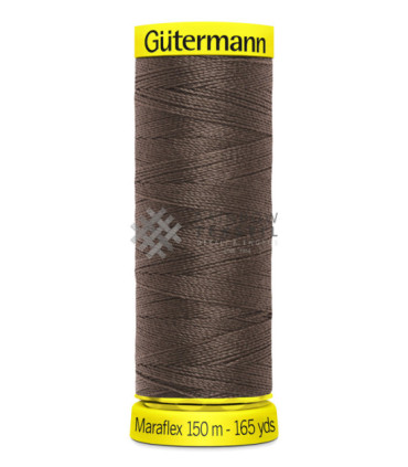 Maraflex Elastisk Sytråd-446-MørkBrun