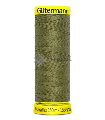 Maraflex Elastisk Sytråd-432-MørkmoseGrønn