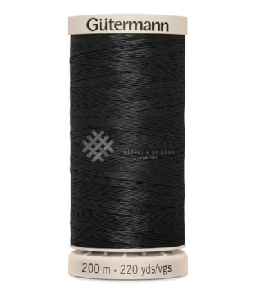 Quiltetråd Vokset-5201-Svart