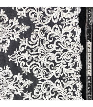 Blonde Ornament med paljetter