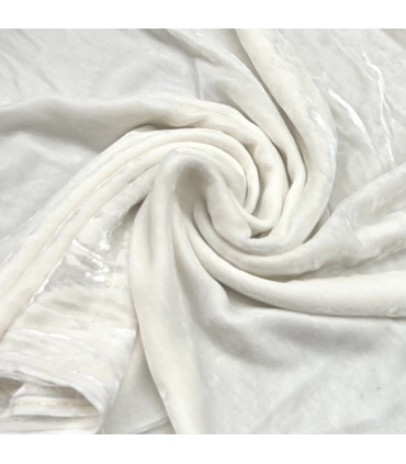 Silke fløyel-111/Offwhite